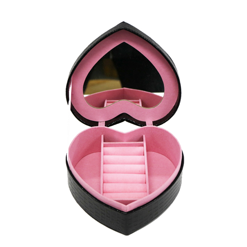 Small Pink Leather Jewelry Box